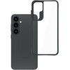 Etui 3MK Satin Armor Case+ do Samsung Galaxy S25 Przezroczysto-czarny