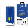 Na zdjęciu widoczny jest telefon z nałożonym szkłem hartowanym oraz opakowanie produktu 3MK Protection, na którym znajduje się napis "tempered glass HardGlass™". Opakowanie zawiera również informacje o grubości szkła 0.3 mm, twardości 9H oraz technologii 