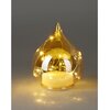 Szklana kropla CHRISTMAS DECORATION 219297 19 cm Złoty Szerokość [cm] 14