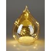 Szklana kropla CHRISTMAS DECORATION 219297 19 cm Złoty Gwarancja 24 miesiące