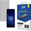 Na zdjęciu znajduje się opakowanie produktu "3mk Protection SilverProtection+" oraz folia ochronna na ekran telefonu. Na opakowaniu widnieją napisy: "premium protection SilverProtection+", "KILLS 99% OF GERMS", "SilverProtection+", "KILLS viruses bacteria
