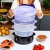 Parowar MPM MPA-02 10L 800W Funkcje Automatyczne wyłączanie, Minutnik, Możliwość mycia pojemników w zmywarce, Wskaźnik poziomu wody