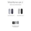 Na zdjęciu widoczny jest tekst "Współpracuje z: Smart Locks and Smart Openers" oraz obrazy dwóch zamków oznaczonych jako "Linus® Smart Lock L1" i "Linus® Smart Lock L2", a także zestaw "Smart Opener do bram i drzwi garażowych".