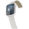 Pasek ARAREE Silicone Link do Apple Watch 2/3/4/5/6/7/8/9/10/SE/SE 2/SE 2022 (42/44/45/49mm) Biało-zielony