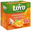 Herbata LOYD Pomarańcza & Grejpfrut (20 sztuk) Aromat Grejpfrut z pomarańczą