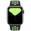 Pasek APPLE Nike Sport Brand do Apple Watch (38/40/41mm) Czarno-limonkowy Materiał Fluoroelastomer