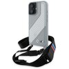 Etui BMW M Edition Carbon Stripe & Strap do Apple iPhone 16 Szary Model telefonu iPhone 16