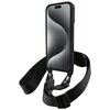 Etui BMW HardCase M Edition Carbon Stripe & Strap do Apple iPhone 16 Czarny Dominujący kolor Czarny