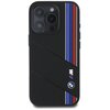 Etui BMW Silicone Cut Tricolor Lines MagSafe do Apple iPhone 16 Pro Max Czarny Model telefonu iPhone 16 Pro Max