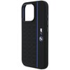 Etui BMW Silicone Hexagon Blue Line MagSafe do Apple iPhone 16 Pro Max Czarny Typ Etui nakładka