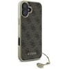 Etui GUESS 4G Charms Collection do Apple iPhone 16 Plus Brązowy Kompatybilność Apple iPhone 16 Plus