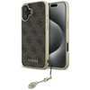 Etui GUESS 4G Charms Collection do Apple iPhone 16 Brązowy