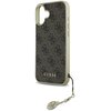 Etui GUESS 4G Charms Collection do Apple iPhone 16 Brązowy Dominujący kolor Brązowy