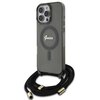 Etui GUESS Crossbody Cord Script MagSafe do Apple iPhone 16 Pro Czarny