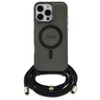 Etui GUESS Crossbody Cord Script MagSafe do Apple iPhone 16 Pro Czarny Seria telefonu iPhone