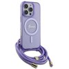 Etui GUESS Crossbody Cord Script MagSafe do Apple iPhone 16 Pro Fioletowy Model telefonu iPhone 16 Pro