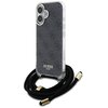 Etui GUESS Crossbody Cord 4G Print do Apple iPhone 16 Czarny
