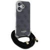 Etui GUESS Crossbody Cord 4G Print do Apple iPhone 16 Czarny Model telefonu iPhone 16