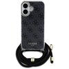 Etui GUESS Crossbody Cord 4G Print do Apple iPhone 16 Czarny Seria telefonu iPhone