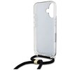Etui GUESS Crossbody Cord 4G Print do Apple iPhone 16 Czarny Typ Etui nakładka