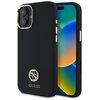 Etui GUESS Silicone Logo Strass 4G do Apple iPhone 16 Czarny