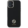 Etui GUESS Silicone Logo Strass 4G do Apple iPhone 16 Czarny Model telefonu iPhone 16