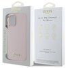 Etui GUESS Silicone Script Metal Logo & Frame do Apple iPhone 16 Różowy Marka telefonu Apple