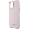 Etui GUESS Silicone Script Metal Logo & Frame do Apple iPhone 16 Różowy Typ Etui nakładka