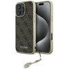 Etui GUESS 4G Charms Collection do Apple iPhone 16 Pro Max Brązowy