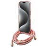 Etui GUESS Crossbody Cord Script MagSafe do Apple iPhone 16 Różowy Kompatybilność Apple iPhone 16