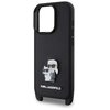 Etui KARL LAGERFELD Saffiano Karl&Choupette Metal Pin CBDY Strap do Apple iPhone 16 Pro Max Czarny Kompatybilność Apple iPhone 16 Pro Max