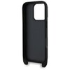 Etui KARL LAGERFELD Saffiano Karl&Choupette Metal Pin CBDY Strap do Apple iPhone 16 Pro Max Czarny Dominujący kolor Czarny