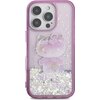 Etui HELLO KITTY Liquid Glitter 50TH Anniversary Party do Apple iPhone 16 Pro Fioletowy Seria telefonu iPhone