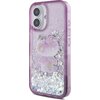 Etui HELLO KITTY Liquid Glitter 50TH Anniversary Party do Apple iPhone 16 Fioletowy Model telefonu iPhone 16