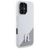 Etui KARL LAGERFELD Silicone Initial Metal Logo MagSafe do Apple iPhone 16 Biały Model telefonu iPhone 16