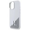 Etui KARL LAGERFELD Silicone Initial Metal Logo MagSafe do Apple iPhone 16 Biały Dominujący kolor Biały