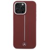 Etui MERCEDES Silicone White Stripe MagSafe do Apple iPhone 16 Pro Max Czerwony Seria telefonu iPhone