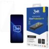 Opakowanie produktu "3mk SilverProtection+" przedstawia grafikę telefonu z nałożoną folią ochronną oraz logo "3mk" na niebieskim tle. Na opakowaniu widnieją napisy: "premium protection SilverProtection+", "KILLS 99.9% OF GERMS", "SilverProtection+", "Anty