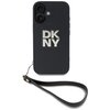 Etui DKNY Wrist Strap Stock Logo do Apple iPhone 16 Czarny Seria telefonu iPhone