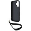 Etui DKNY Wrist Strap Stock Logo do Apple iPhone 16 Czarny Typ Etui nakładka