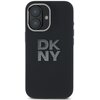 Etui DKNY Liquid Silicone Metal Logo do Apple iPhone 16 Czarny Model telefonu iPhone 16