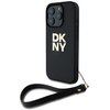 Etui DKNY Wrist Strap Stock Logo do Apple iPhone 16 Pro Max Czarny