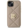 Etui DKNY Quilted Stack Logo do Apple iPhone 14 Beżowy Gwarancja 12 miesięcy