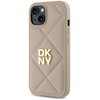 Etui DKNY Quilted Stack Logo do Apple iPhone 15 Plus Beżowy Seria telefonu iPhone