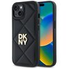 Etui DKNY Quilted Stack Logo do Apple iPhone 15 Plus Czarny