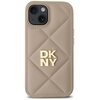 Etui DKNY Quilted Stack Logo do Apple iPhone 15 Beżowy Model telefonu iPhone 15