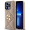 Etui DKNY Quilted Stack Logo do Apple iPhone 15 Pro Max Beżowy