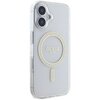 Etui GUESS IML Glitter Circle MagSafe do Apple iPhone 16 Plus Przezroczysty Seria telefonu iPhone