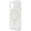 Etui GUESS IML Glitter Circle MagSafe do Apple iPhone 16 Plus Przezroczysty Typ Etui magnetyczne