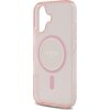 Etui GUESS IML Glitter Circle MagSafe do Apple iPhone 16 Różowy Typ Etui magnetyczne